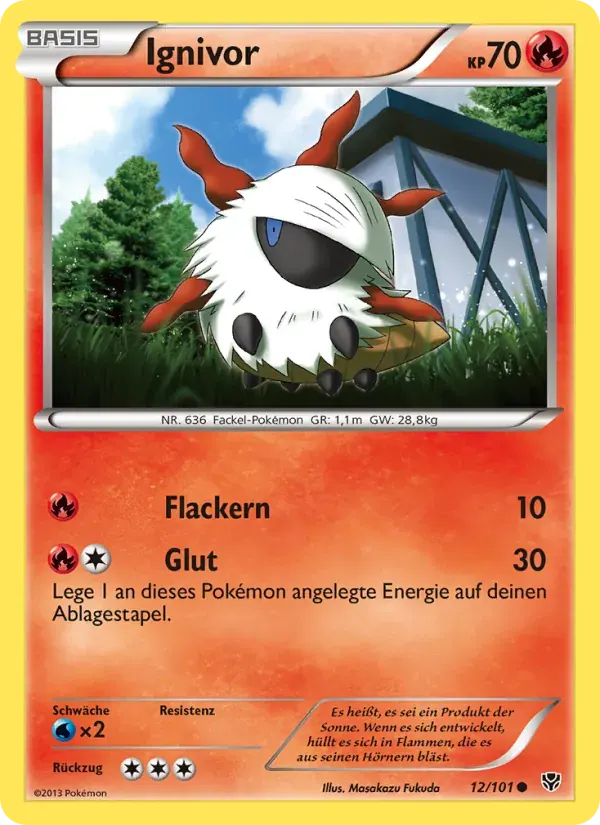 Ignivor — Plasma-Blaster 12 German Pokémon card