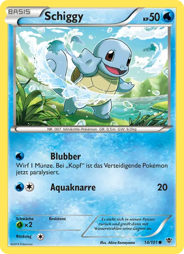 Schiggy — Plasma-Blaster 14 German Pokémon card