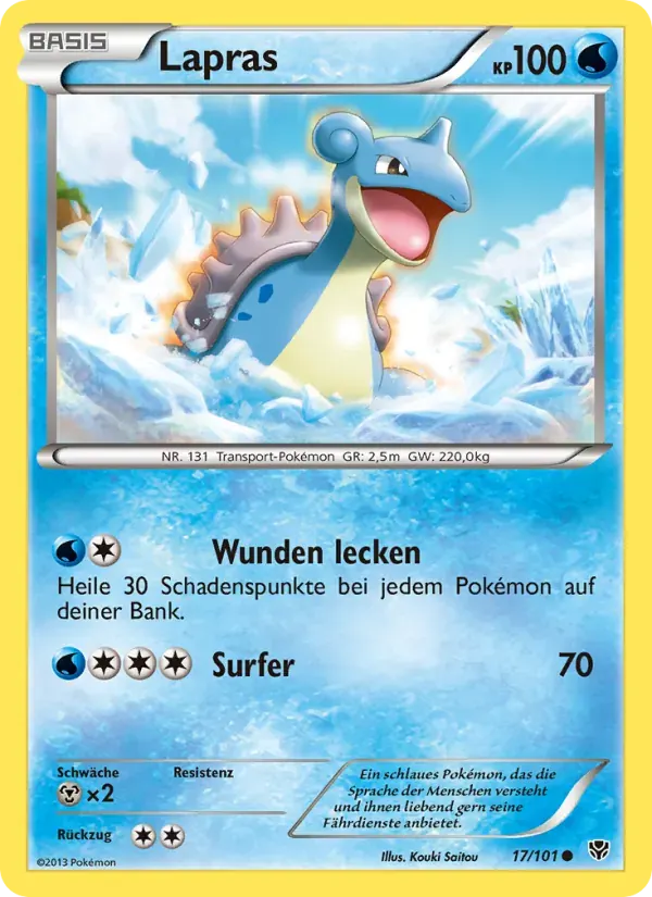 Lapras — Plasma-Blaster 17 German Pokémon card
