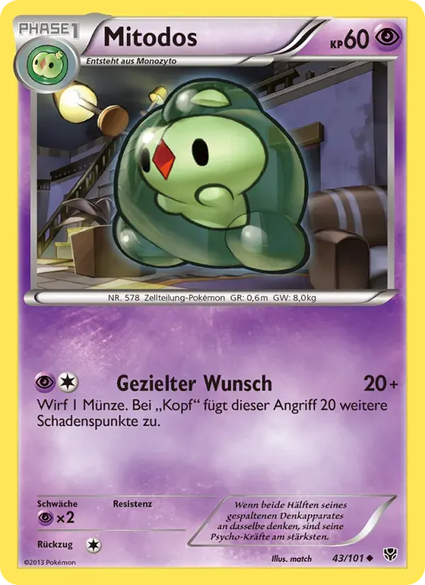 Mitodos — Plasma-Blaster 43 German Pokémon card