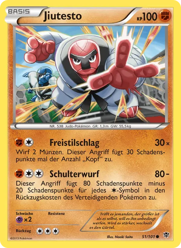 Jiutesto — Plasma-Blaster 51 German Pokémon card