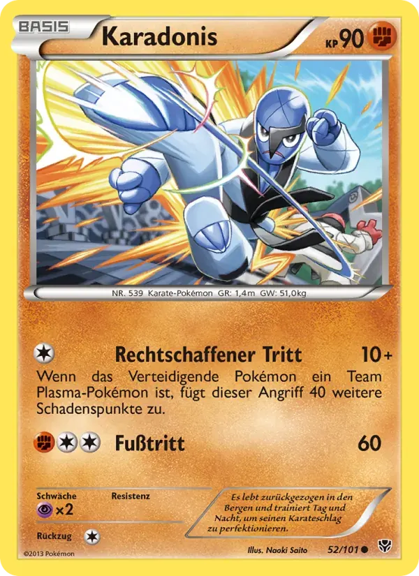Karadonis — Plasma-Blaster 52 German Pokémon card