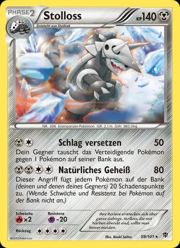 Stolloss — Plasma-Blaster 59 German Pokémon card