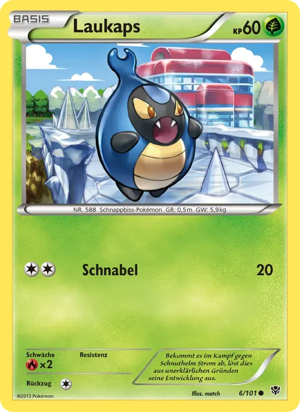 Laukaps — Plasma-Blaster 6 German Pokémon card