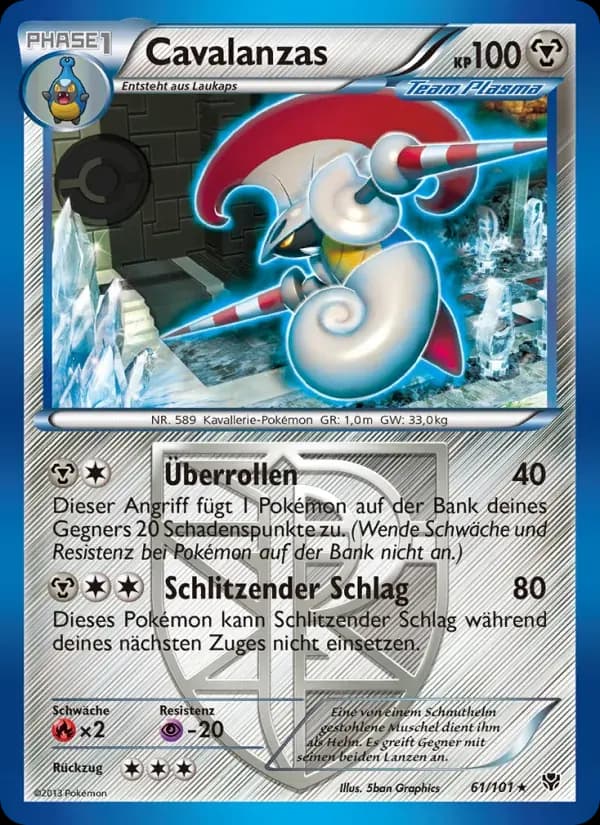 Cavalanzas — Plasma-Blaster 61 German Pokémon card