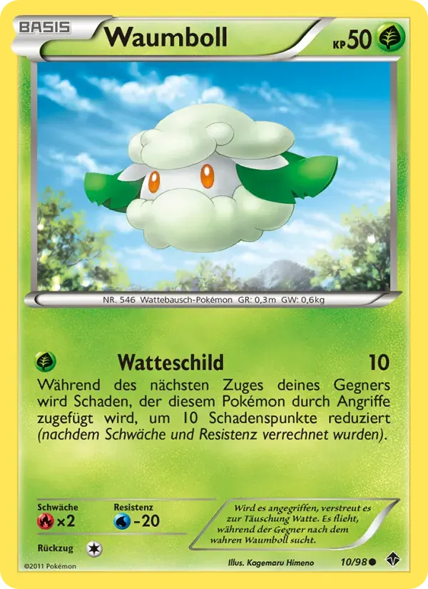 Waumboll — Aufstreben der Mächtigen 10 German Pokémon card
