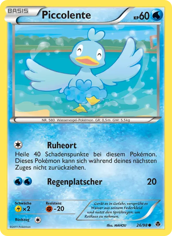 Piccolente — Aufstreben der Mächtigen 26 German Pokémon card