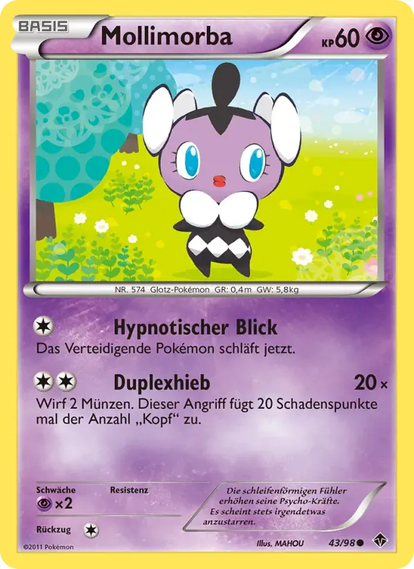 Mollimorba — Aufstreben der Mächtigen 43 German Pokémon card
