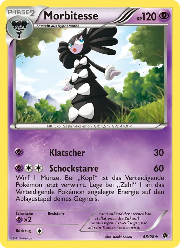 Morbitesse — Aufstreben der Mächtigen 48 German Pokémon card