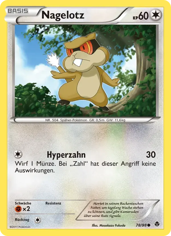 Nagelotz — Aufstreben der Mächtigen 78 German Pokémon card