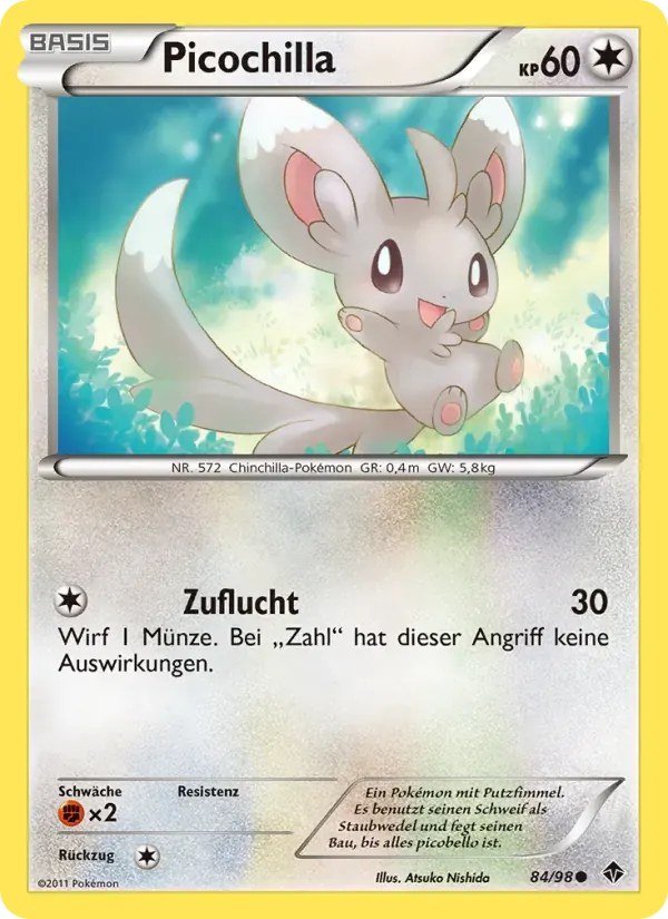 Picochilla — Aufstreben der Mächtigen 84 German Pokémon card