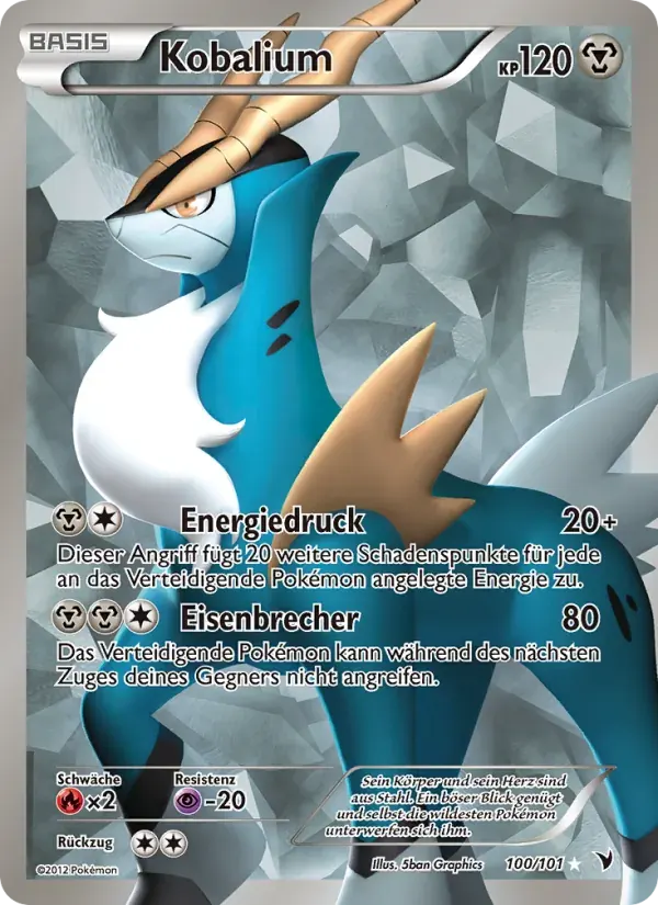 Kobalium — Königliche Siege 100 German Pokémon card