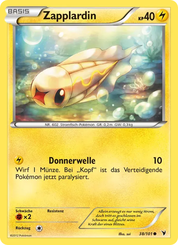 Zapplardin — Königliche Siege 38 German Pokémon card