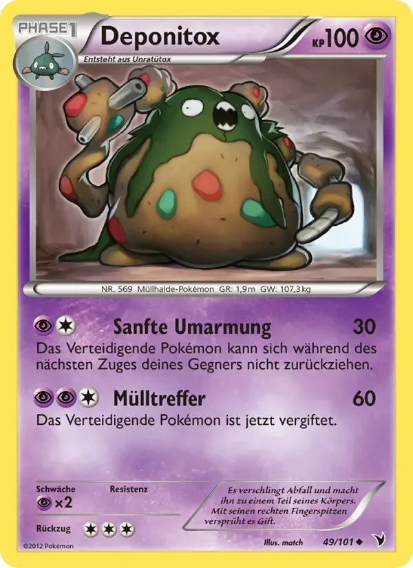 Deponitox — Königliche Siege 49 German Pokémon card