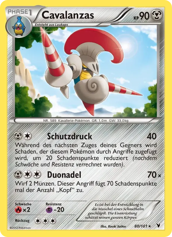 Cavalanzas — Königliche Siege 80 German Pokémon card