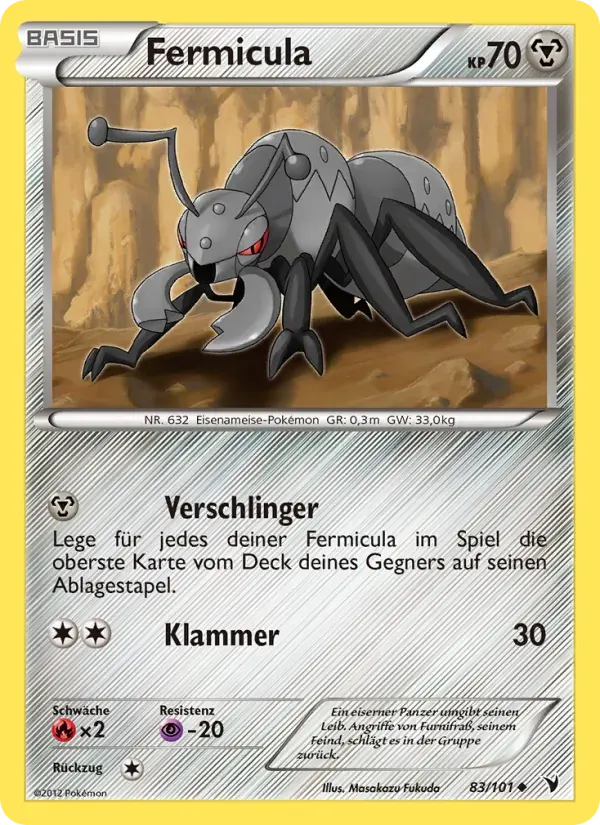 Fermicula — Königliche Siege 83 German Pokémon card