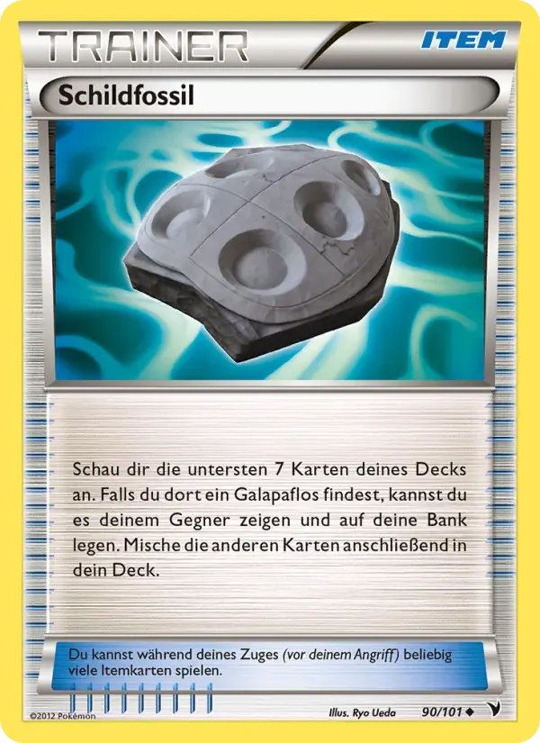 Schildfossil — Königliche Siege 90 German Pokémon card