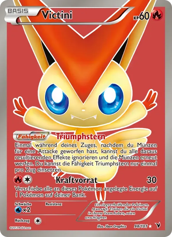 Victini — Königliche Siege 98 German Pokémon card