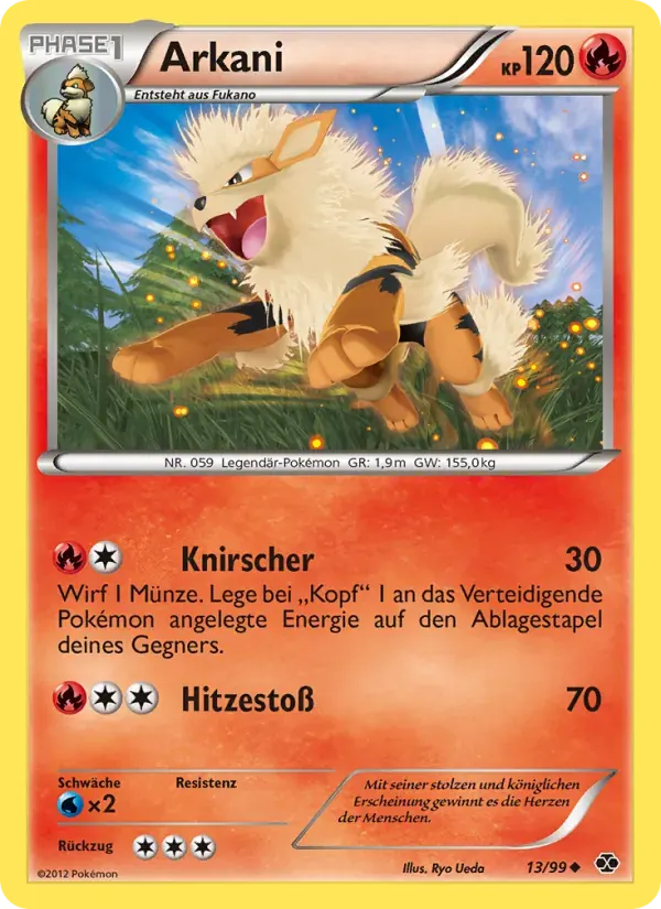 Arkani — Kommende Schicksale 13 German Pokémon card