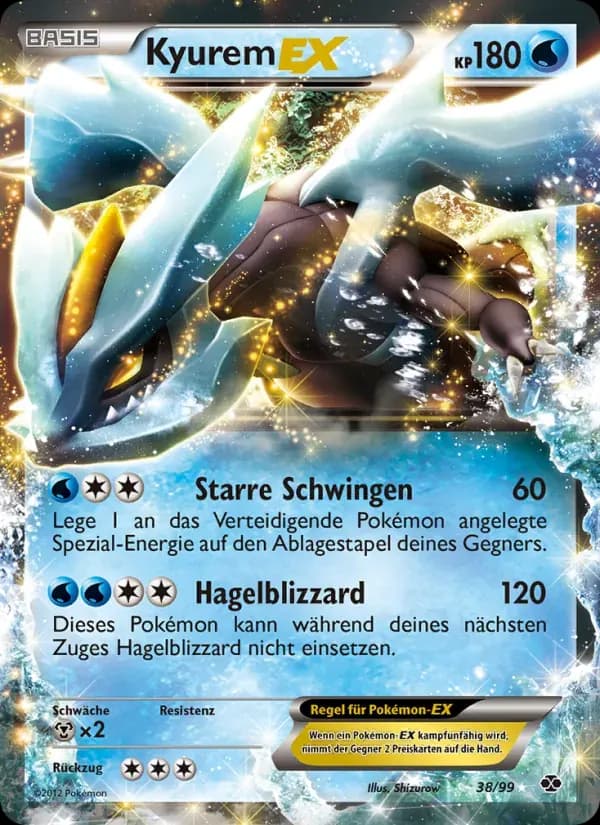 Kyurem-EX — Kommende Schicksale 38 German Pokémon card