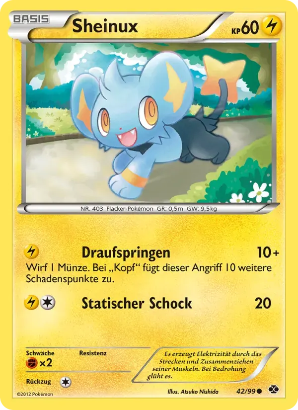 Sheinux — Kommende Schicksale 42 German Pokémon card