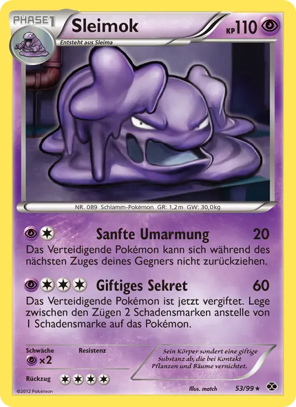 Sleimok — Kommende Schicksale 53 German Pokémon card
