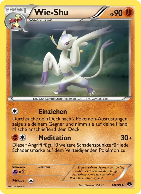 Wie-Shu — Kommende Schicksale 68 German Pokémon card