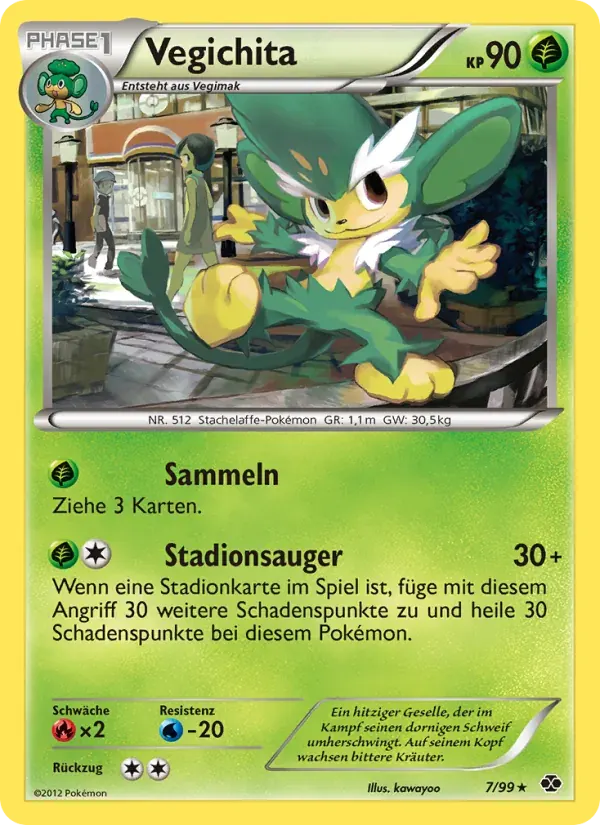 Vegichita — Kommende Schicksale 7 German Pokémon card