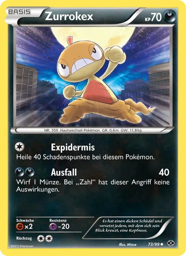 Zurrokex — Kommende Schicksale 73 German Pokémon card