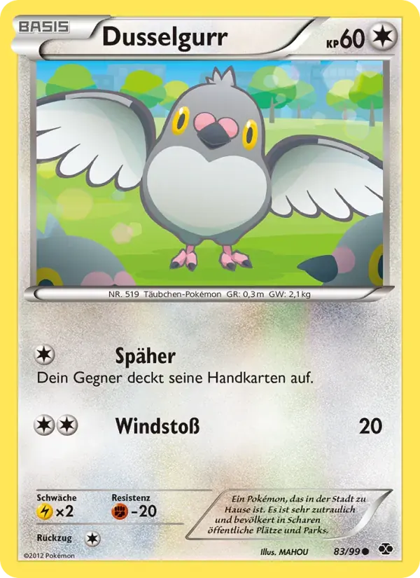 Dusselgurr — Kommende Schicksale 83 German Pokémon card