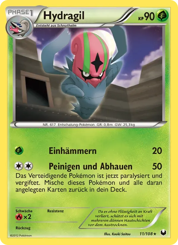 Hydragil — Erforscher der Finsternis 11 German Pokémon card