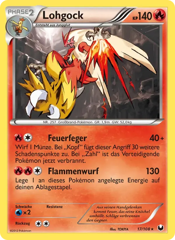Lohgock — Erforscher der Finsternis 17 German Pokémon card