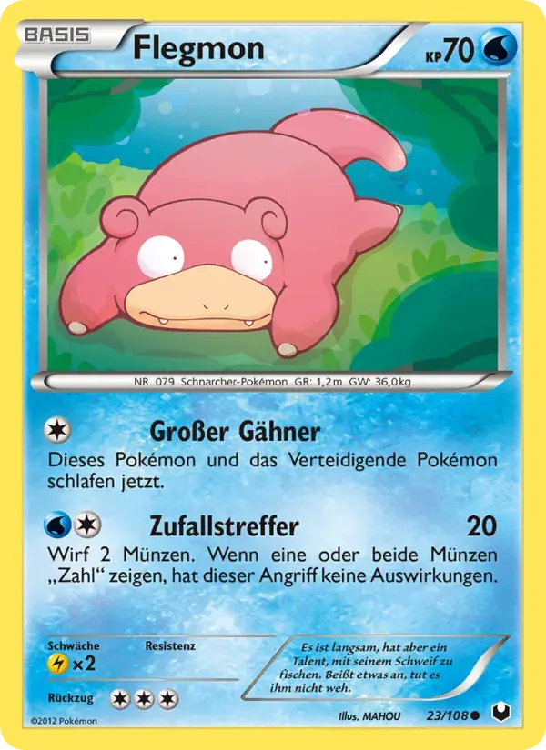Flegmon — Erforscher der Finsternis 23 German Pokémon card