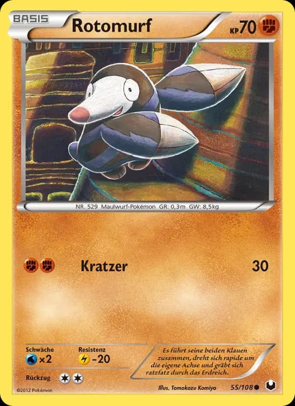 Rotomurf — Erforscher der Finsternis 55 German Pokémon card