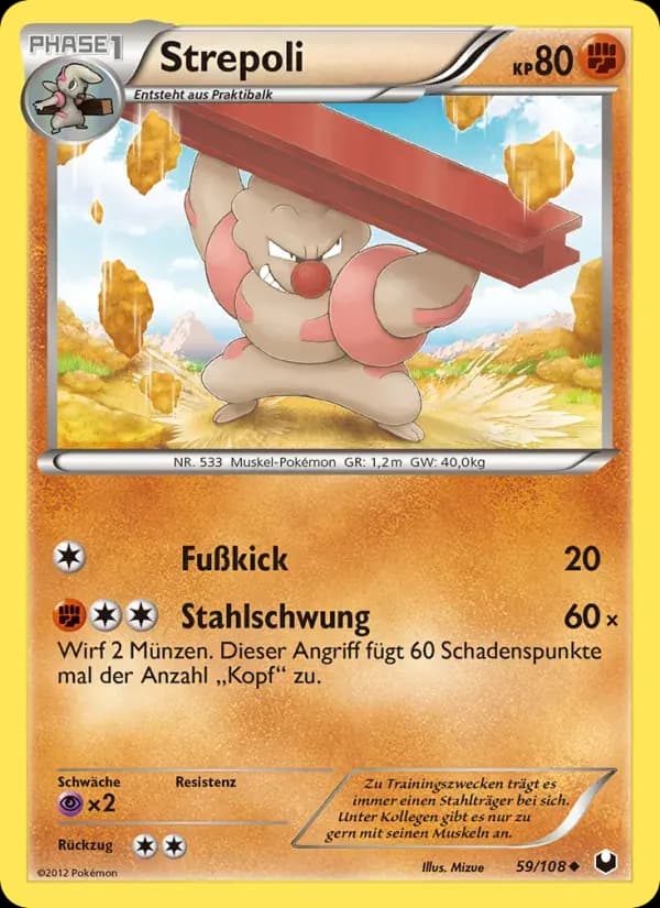 Strepoli — Erforscher der Finsternis 59 German Pokémon card