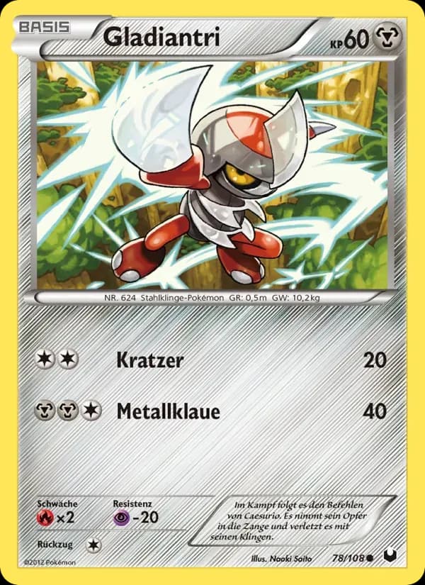 Gladiantri — Erforscher der Finsternis 78 German Pokémon card