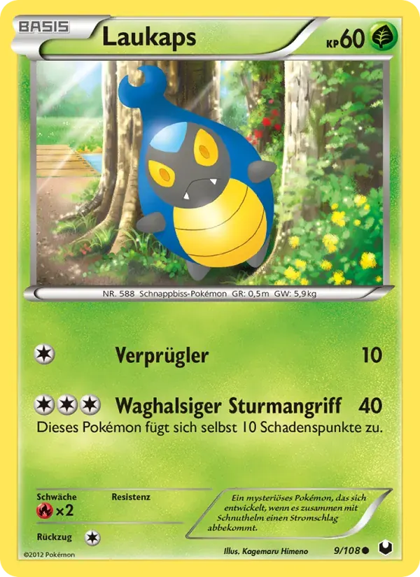Laukaps — Erforscher der Finsternis 9 German Pokémon card