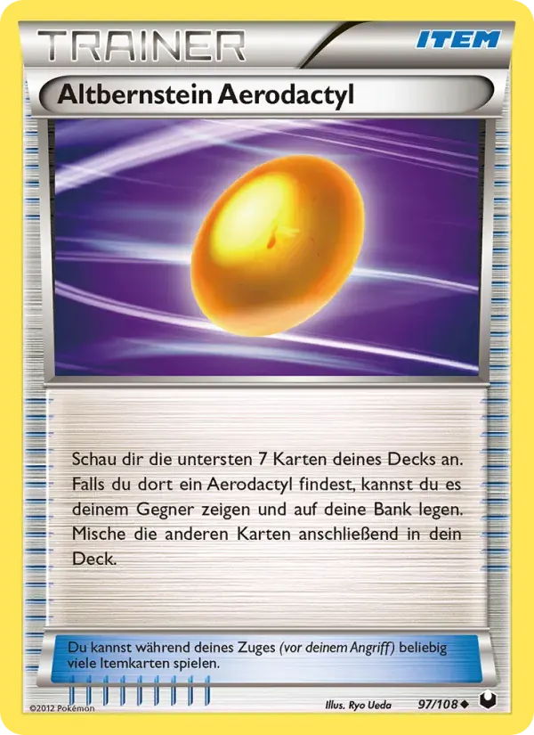 Altbernstein Aerodactyl — Erforscher der Finsternis 97 German Pokémon card