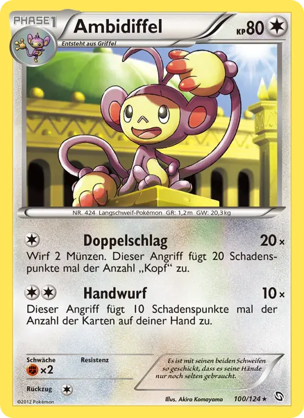 Ambidiffel — Hoheit der Drachen 100 German Pokémon card