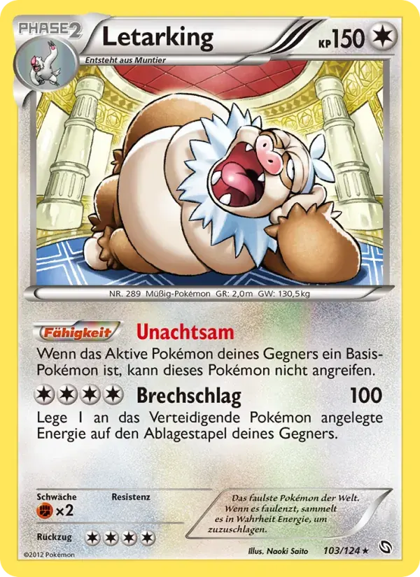Letarking — Hoheit der Drachen 103 German Pokémon card