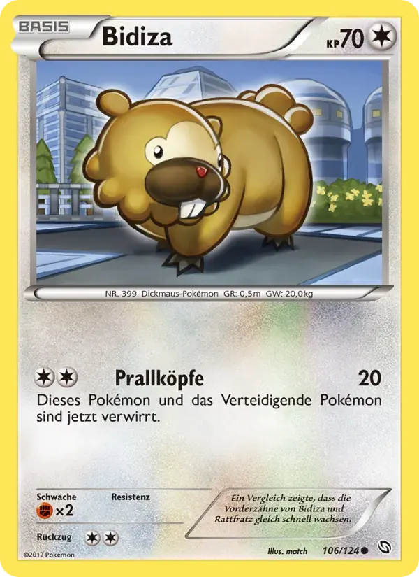 Bidiza — Hoheit der Drachen 106 German Pokémon card