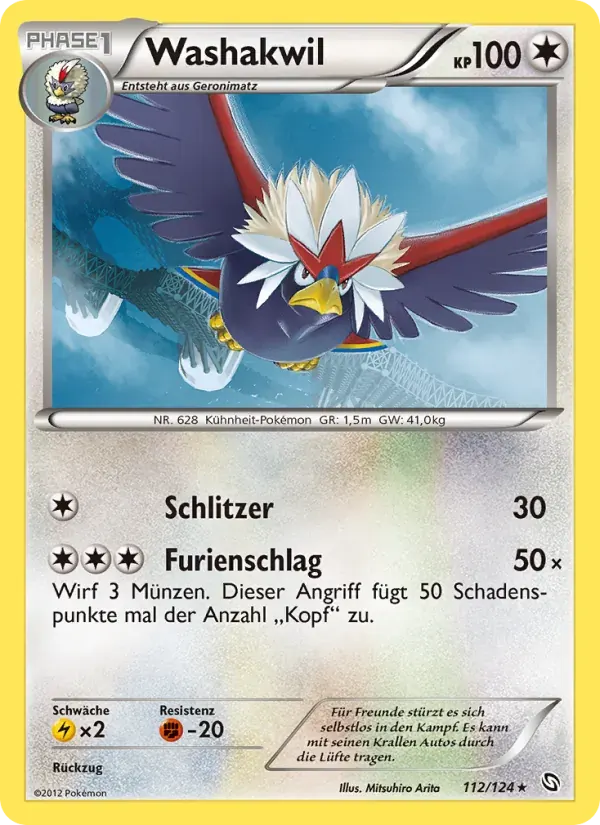 Washakwil — Hoheit der Drachen 112 German Pokémon card