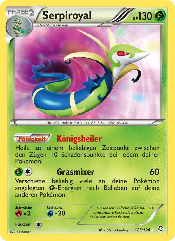 Serpiroyal — Hoheit der Drachen 125 German Pokémon card