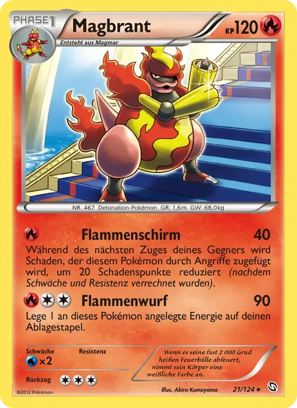 Magbrant — Hoheit der Drachen 21 German Pokémon card