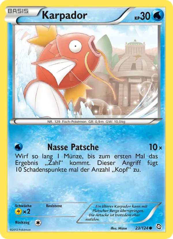 Karpador — Hoheit der Drachen 23 German Pokémon card