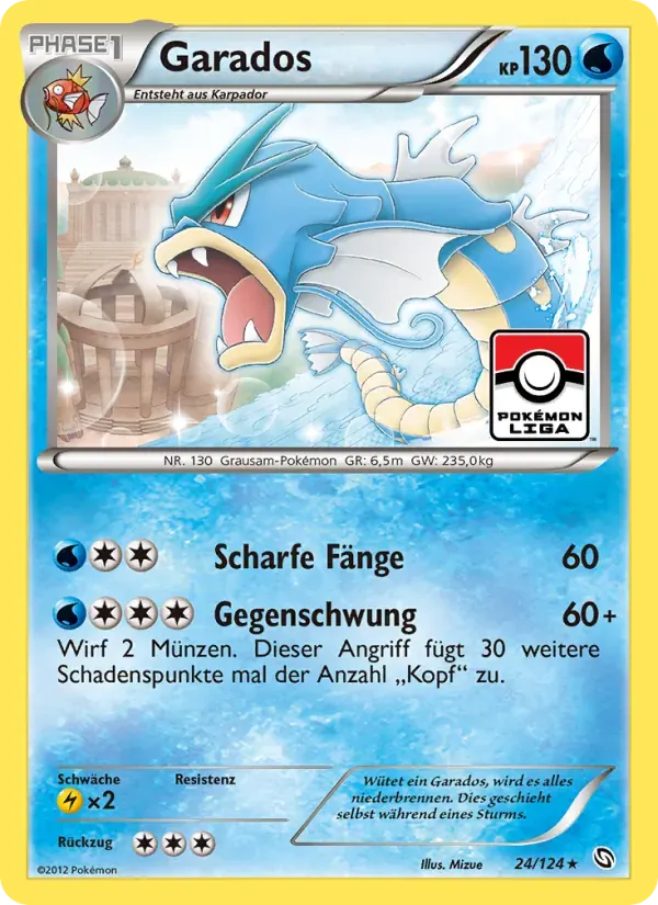 Garados — Hoheit der Drachen 24 German Pokémon card