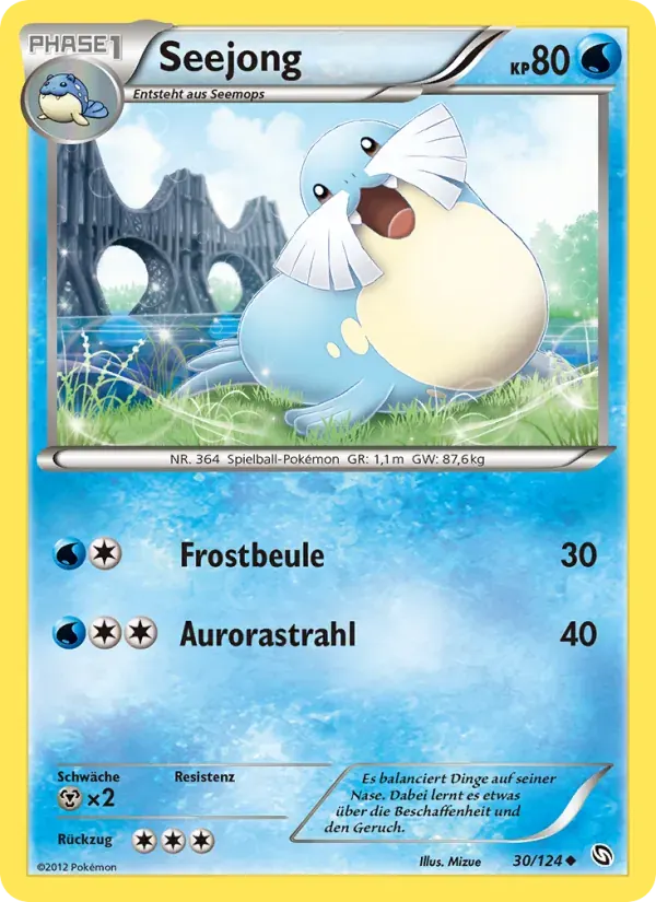 Seejong — Hoheit der Drachen 30 German Pokémon card