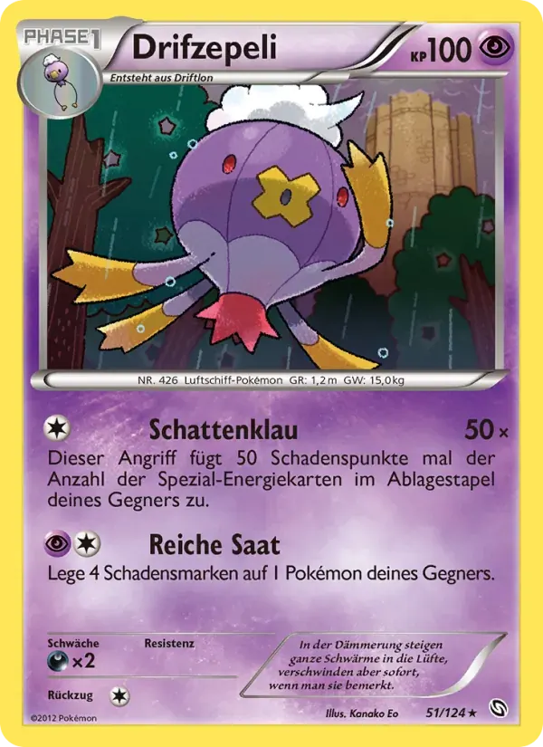 Drifzepeli — Hoheit der Drachen 51 German Pokémon card