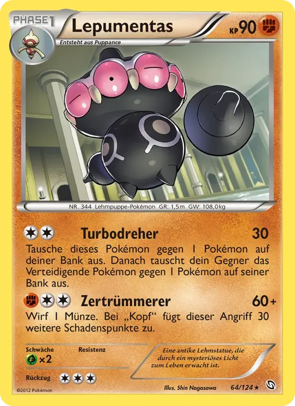 Lepumentas — Hoheit der Drachen 64 German Pokémon card