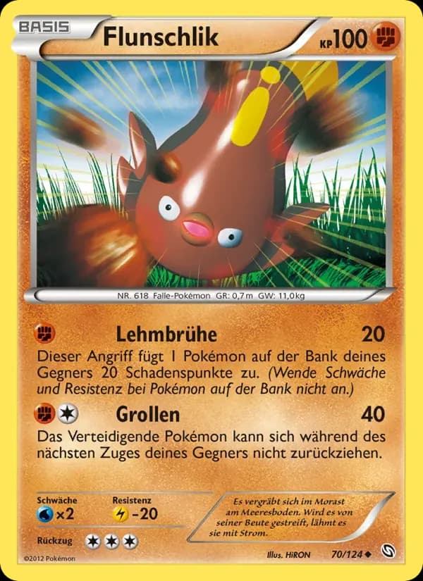 Flunschlik — Hoheit der Drachen 70 German Pokémon card